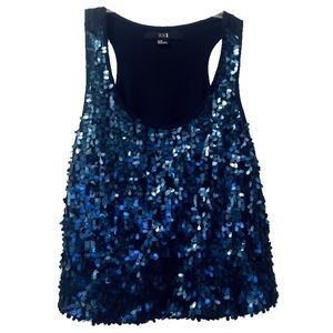Festive Sequin Tank Top